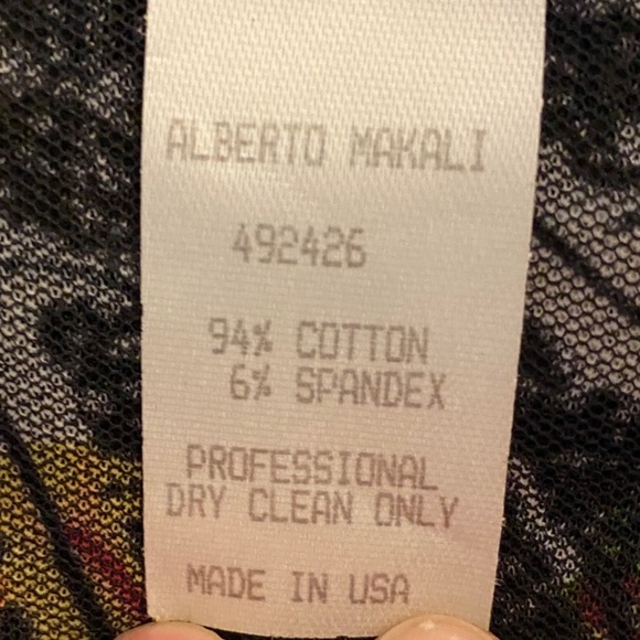 Alberto Makali Tropical Print Women's Jacket Size 12 - Picture 12 of 13
